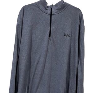 MENS POLO HALF ZIP SWEATER